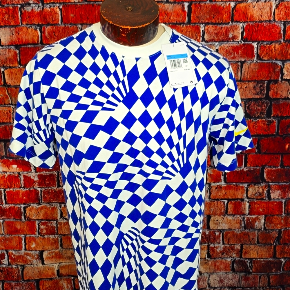 Nike Blue White Chelsea Soccer Club Tshirt Mens  M New